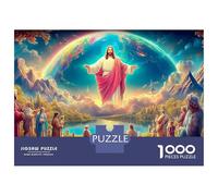 Jesus Comforts 1000 Pezzi Puzzle Divertente Intrattenimento Creativo Jesus Ascension Jigsaw Sfide Divertenti Per Regali 70x50cm/1000pcs