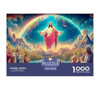 Jesus Comforts Puzzle Da Intrattenimento Ispirato All'Arte - 1000 Pezzi Per Famiglie Con Raffigurazioni Di Incontestabile Bellezza - Per Momenti Di Divertimento E Come Regalo Perfetto 52x38cm/1000pcs