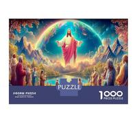 Jesus Comforts Puzzle Divertente Gioco Per Famiglie 1000 Pezzi God Puzzle Decorazione Per La Casa Per Adulti E Bambini Da 14 Anni E Più 38x26cm/1000pcs
