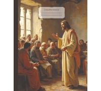 Jesus Composition Notebook: Preaching in a Synagogue, Devotional Christian Vintage Oil Painting Journal | 7.5 x 9.25, 110 Wide Rule Pages | Perfect ... Bible Study, Church and Faith Based Notes