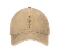 Jesus Cross Christianity Berretto da Baseball Parodia di Dio Cappelli di Cotone angosciati Berretto Casual Allenamenti all'aperto vestibilità Regolabile Snapback cap