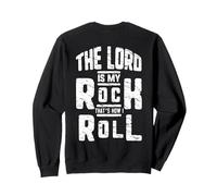 Jesus Cross The Lord Is My Rock America Heart ART SUL RETRO Felpa