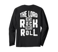 Jesus Cross The Lord Is My Rock America Heart ART SUL RETRO Maglia a Manica
