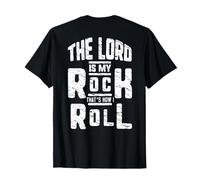 Jesus Cross The Lord Is My Rock America Heart ART SUL RETRO Maglietta