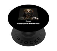 Jesus Cyborg, design cristiano futuristico, Gesù PopSockets PopGrip Adesivo