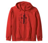 Jésus Der Weg Die Wahrheit Das Leben Hemd Kreuz Christian Felpa con Cappuccio