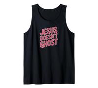 Jesus Doesn’t Ghost Funny Faith Design Christian Humor Tee Canotta