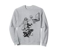Jesus Dunking Funny Christian Religioso Basket SPRITUALE Felpa