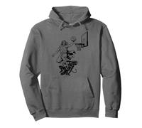 Jesus Dunking Funny Christian Religioso Basket SPRITUALE Felpa con Cappuccio