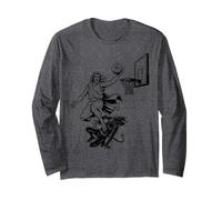 Jesus Dunking Funny Christian Religioso Basket SPRITUALE Maglia a Manica