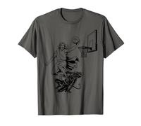 Jesus Dunking Funny Christian Religioso Basket SPRITUALE Maglietta