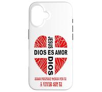 Jesús El Amor de Dios Cristo Buen Pastor Vida Eterna Custodia per iPhone 16