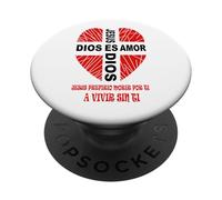 Jesús El Amor de Dios Cristo Buen Pastor Vida Eterna PopSockets PopGrip Adesivo