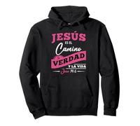 Jesús es El Camino, la verdad y la Vida. Felpa con Cappuccio