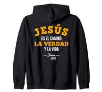 Jesús es El Camino, la verdad y la Vida Felpa con Cappuccio