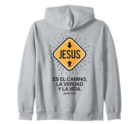 Jesús es El Camino, la Verdad y la Vida. Felpa con Cappuccio