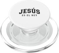 Jesus Es El Re'y Cristiana Fe Religiosa Regalo PopSockets PopGrip per MagSafe