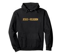 Jésus EST Plus Grand Que la Religion, la FOI Sur la peur Felpa con Cappuccio
