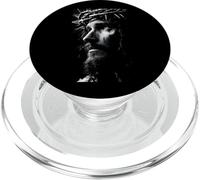 Jesus Face Crown of Thorns God Bible Christian Easter PopSockets PopGrip per MagSafe