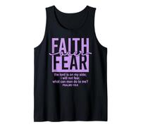 Jesus Faith Over Fear Purple Psalm 118:6 Christian Scripture Canotta