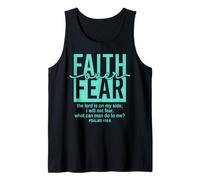 Jesus Faith Over Fear Teal Psalms 118:6 Christian Scripture Canotta