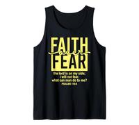 Jesus Faith Over Fear Yellow Psalm 118:6 Christian Scripture Canotta