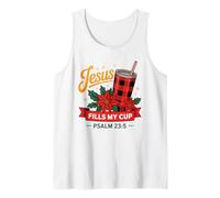 Jesus Fills My Cup Psalm 23:5 Positive Faith Quote Canotta