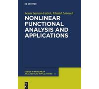 Jesús Garcia-Falset Khal Nonlinear Functional Analysis and Ap (Copertina rigida)