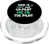 Jesus God is The Pilot Aviation Christian Faith PopSockets PopGrip per MagSafe