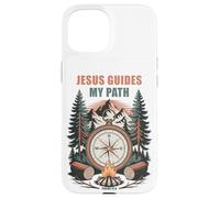 Jesus Guides My Path - Psalm 32:8 Christian Faith Camping Custodia per iPhone 15