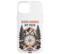 Jesus Guides My Path - Psalm 32:8 Christian Faith Camping Custodia per iPhone 15 Plus