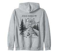 Jesus Guides My Path - Psalm 32:8 Christian Faith Camping Felpa con Cappuccio