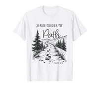 Jesus Guides My Path - Psalm 32:8 Christian Faith Camping Maglietta