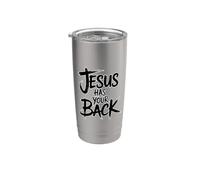 Jesus Has Your Back Bicchiere termico in acciaio inox doppia parete