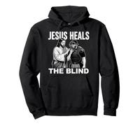 Jesus Heals The Blind Funny Baseball Softball Arbitro Felpa con Cappuccio