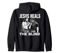 Jesus Heals The Blind Funny Baseball Softball Arbitro Felpa con Cappuccio