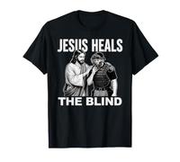 Jesus Heals The Blind Funny Baseball Softball Arbitro Maglietta