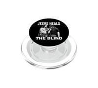 Jesus Heals The Blind Funny Baseball Softball Arbitro PopSockets PopGrip per MagSafe