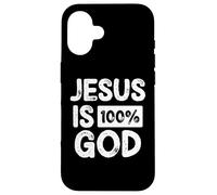 Jesus Is 100 Percent God Christian Faith Statement Custodia per iPhone 16