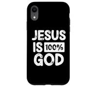 Jesus Is 100 Percent God Christian Faith Statement Custodia per iPhone XR