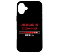 JESUS is Coming Soon - Rapture Warning Progress Bar Graphic Custodia per iPhone 16 Plus