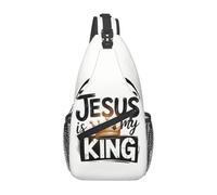 Jesus Is King 3 Donna Uomo Borsa A Tracolla Piccolo Borsas A Spalla Leggera Zaino Monospalla Per Treeking Sportivo Sportiva Campeggio