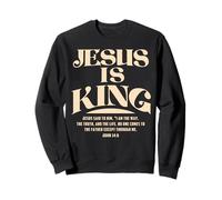 Jesus Is King Bible Verse John 14:6 Christian God Religious Felpa