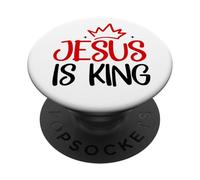 Jesus Is King Bible Verse John 14:6 Christian God Religious PopSockets PopGrip Adesivo