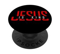 Jesus Is King Bible Verse John 14:6 Christian God Religious PopSockets PopGrip Adesivo