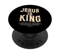 Jesus Is King Bible Verse John 14:6 Christian God Religious PopSockets PopGrip Adesivo