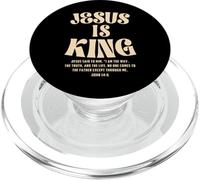 Jesus Is King Bible Verse John 14:6 Christian God Religious PopSockets PopGrip per MagSafe