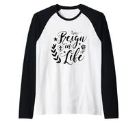 Jesus Is King, Christian Faith And Love T-Shirt Maglia con Maniche Raglan