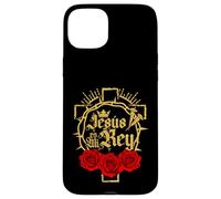 Jesus Is King Christian Faith Religious Bible Verses Spanish Custodia per iPhone 15 Plus