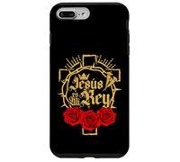 Jesus Is King Christian Faith Religious Bible Verses Spanish Custodia per iPhone 7 Plus/8 Plus